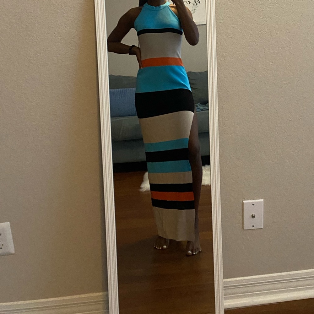 Colorful Fashion Nova maxi dress